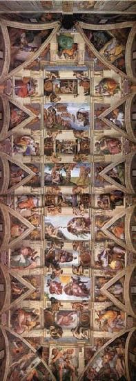 Michelangelo Buonarroti The ceiling Spain oil painting art
